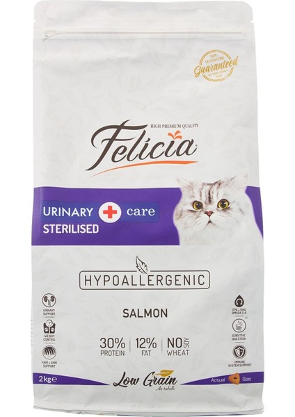 Az Tahıllı 2 kg Sterilised Somonlu Hypoallergenic Kedi Maması