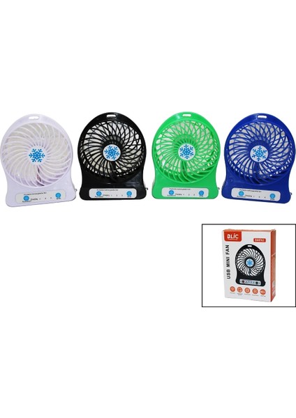 Mini Fan USB Şarjlı Masa Üstü Mini Vantilatör (5047)