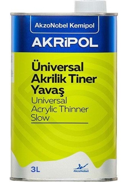 Akripol Akrilik Tiner Yavaş Gl 3 Litre