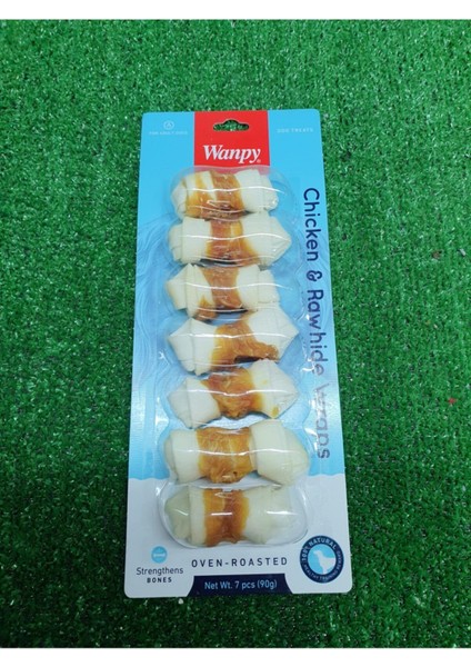 Tavuk Sargılı 7'li Çiğneme Kemiği Köpek Ödülü 90 gr