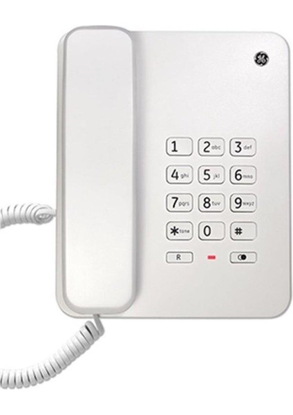 General Electric TK-30043 Ekransız Beyaz Masaüstü Telefon Sabit Ev Ofis Telefonu