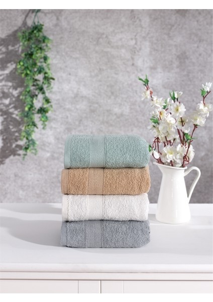 Pamuklu 4'lü El Yüz Havlu Seti Takımı Günlük Çeyizlik El Yüz Havlusu