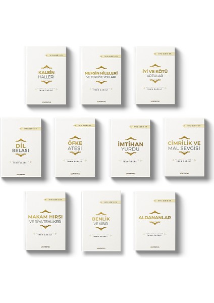 Imam Gazâli Ihya Kalbin ve Nefsin Hastalıkları 10 Kitap-Dil Belası, Makam Hırsı, Kibir, Öfke