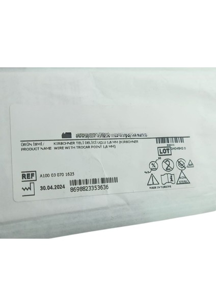 Kirschner Teli Delici Uçlu 1,6mm Steril Paketli Cerrahi Eğitim ve Uygulama Materyali fiyatları