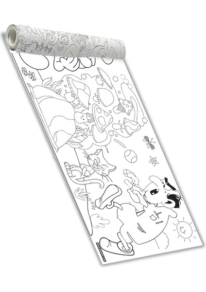 Şirinler Boyama Rulosu 5 Metre - Çocuklar Için Dev Rulo Boyama Kağıdı 45X500 cm | Karakterli Etkinlik ve Eğitici Oyuncak modelleri