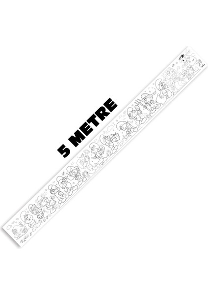 Şirinler Boyama Rulosu 5 Metre - Çocuklar Için Dev Rulo Boyama Kağıdı 45X500 cm | Karakterli Etkinlik ve Eğitici Oyuncak indirimleri