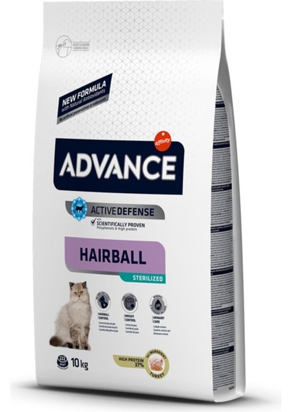 Hairball Sterilised Hindili Kısırlaştırılmış Kedi Maması 10 kg