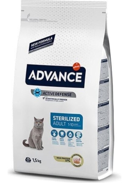 Sterilised Hindili Kısırlaştırılmış Yetişkin Kedi Maması 1.5kg