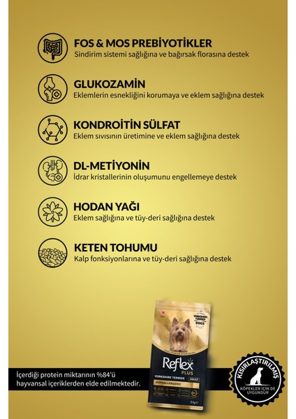 Plus Yorkshire Terrier Hypoallergenic Tavuklu Yetişkin Köpek Maması 2 kg modelleri
