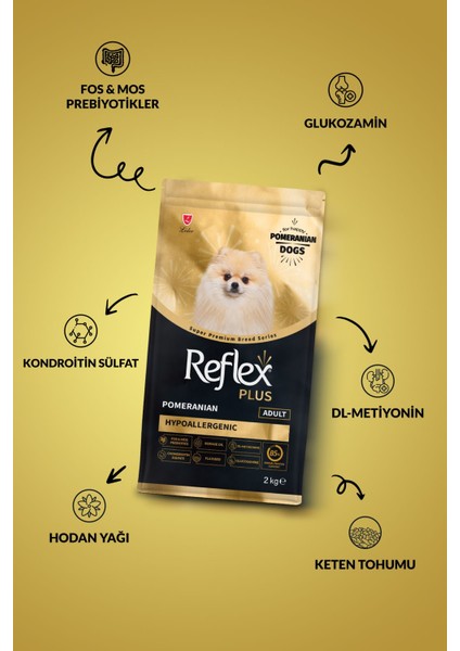Plus Pomeranian Yetişkin Köpek Maması 2 kg fiyatları