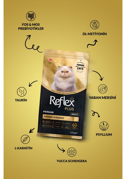 Plus Persian Yetişkin Kedi Maması 1.5 kg fiyatları