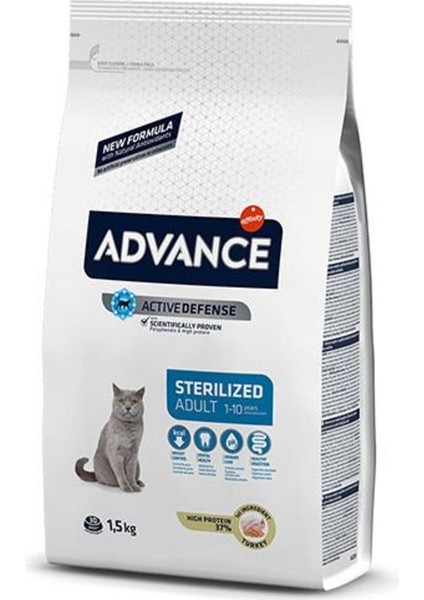 Sterilised Hindili Kısırlaştırılmış Yetişkin Kedi Maması 1.5 kg fırsatları