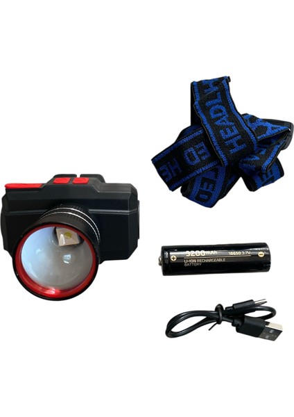 WS-2035 Teleskobik Zoomlu Şarlı Kafa Lambası