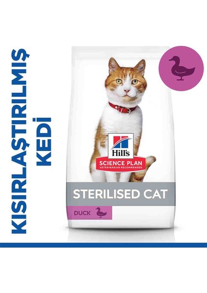 Hills Sterilised Ördekli Kısır Kedi Maması 3kg Ördekli Kısırlaştırılmış Kedi Maması fiyatları