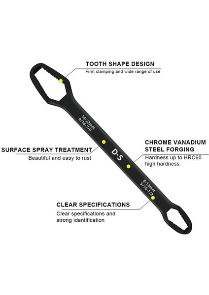 Universal Anahtarı Çift Kafalı Çok Fonksiyonlu 6-22MM (5047) modelleri