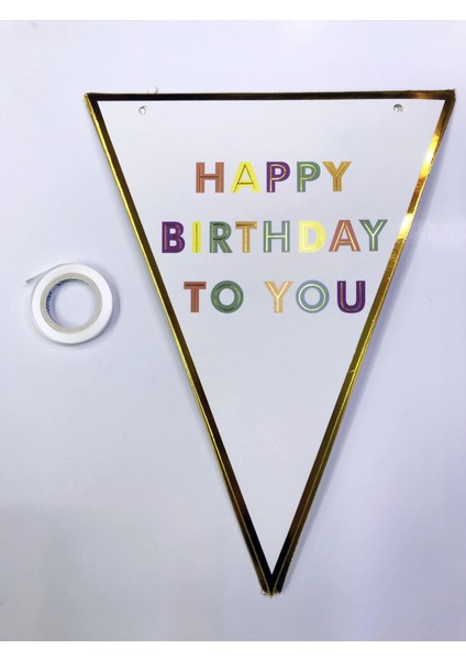 Happy Birthday To You Flama Bayrak Süs (5047)