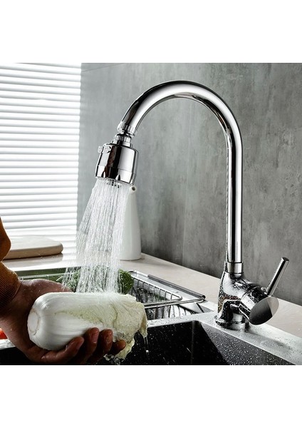 3 Fonksiyonlu Krom Oynar Musluk Başlığı (5047)