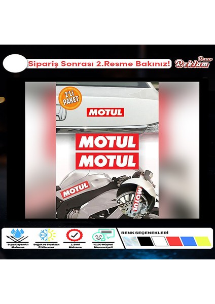Motul 2 Adet Sticker 15 x 4cm Yağ Sticker