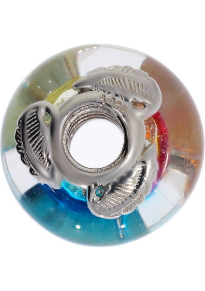 Kadın Yaprak Detay Murano Model Gümüş Charm fiyatları