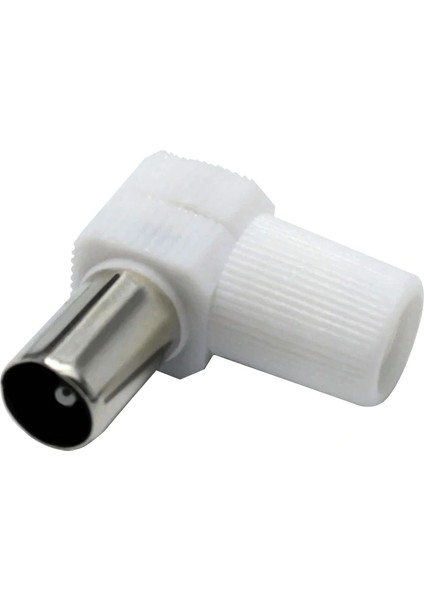 60 Ohm L Fiş Erkek Beyaz Anten Fişi (5047)