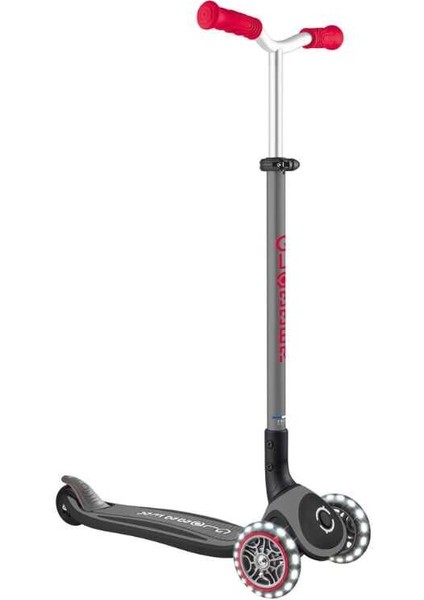 Master Işıklı Katlanabilir Scooter - Kırmızı Siyah 663-120