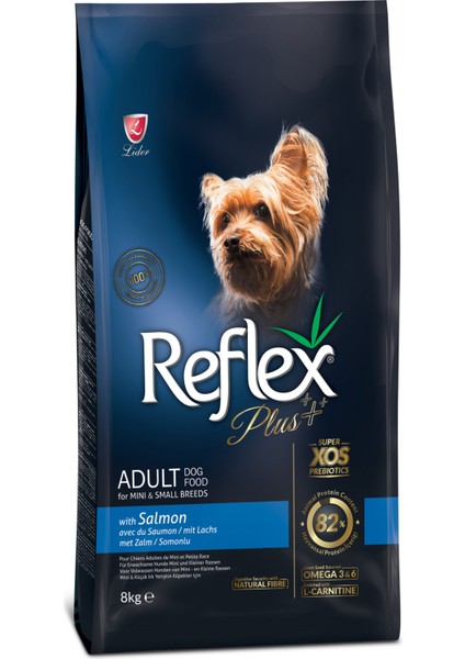 Plus Mini & Small Breed Küçük Irk Somonlu Yetişkin Köpek Maması 8 kg