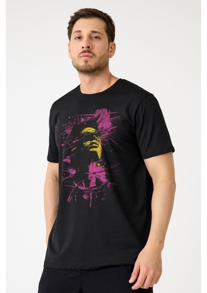 Y2K T-Shirt Face Aesthetic Unisex Tişört Siyah Kısa Kollu