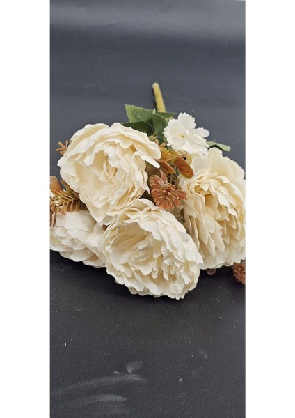 Büyük Kafalı Lotus Çiceği Krem Renkli 42 cm fiyatları