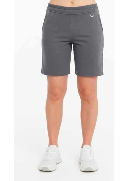 Kadın Gri Büyük Beden ŞORT-S224