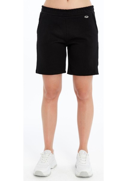 Kadın Siyah Büyük Beden ŞORT-S224