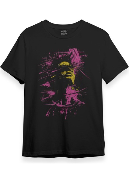 Y2K T-Shirt Face Aesthetic Unisex Tişört Siyah Kısa Kollu modelleri