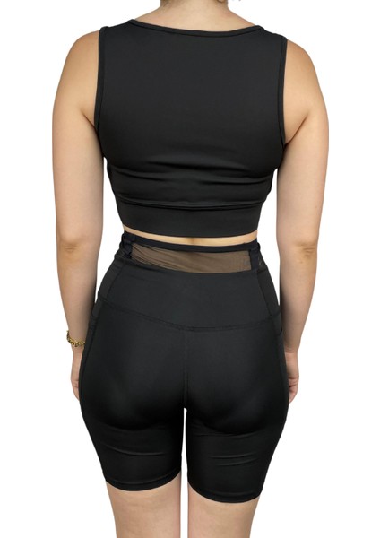 Kadın File Detaylı Bisikletçi Tayt 02507251 indirimleri