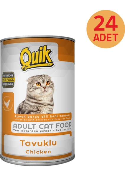 Tavuklu Kedi Konservesi 415 gr 24'lü