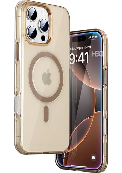 HBC-330 Glaze iPhone 16 Pro Max Magsafe Kılıf - Gold fiyatları