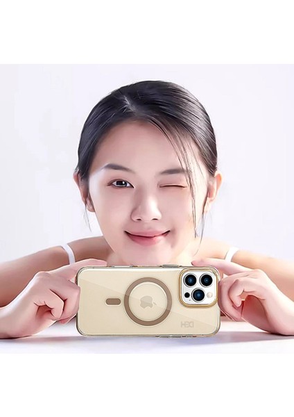 HBC-330 Glaze iPhone 16 Pro Max Magsafe Kılıf - Gold modelleri