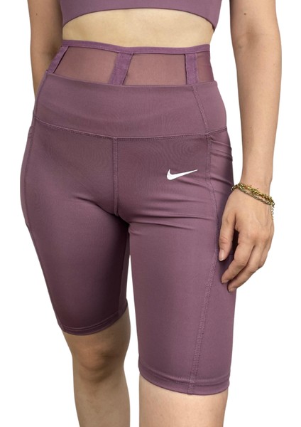 Kadın File Detaylı Bisikletçi Tayt 02507251