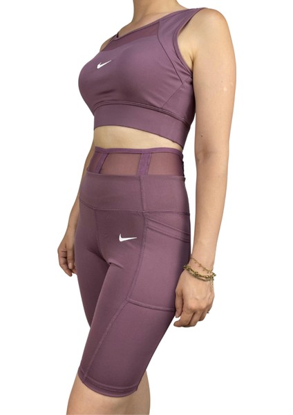 Kadın File Detaylı Bisikletçi Tayt 02507251 modelleri