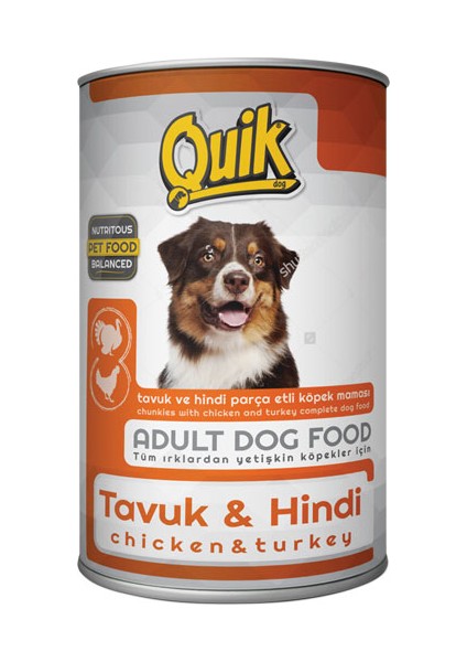 Köpek Tavuk-Hindi Konservesi 415 Gr X 24'Lü fiyatları