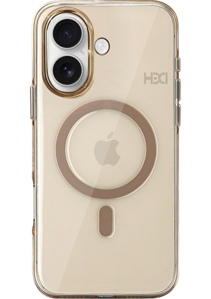 HBC-330 Glaze iPhone 16 Magsafe Kılıf - Gold