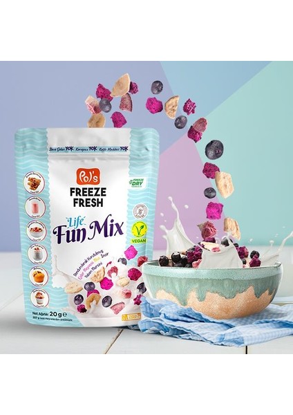 Dondurularak Kurutulmuş Fun Mix 20 g