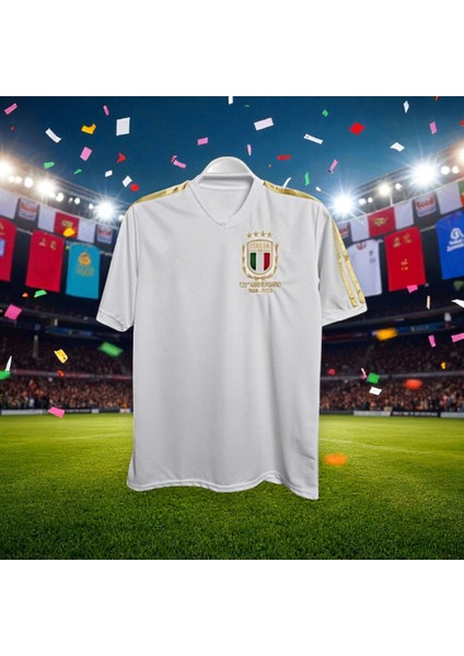 Italya Özel Tasarım 125.YIL T-Shirt Halı Saha Forma modelleri