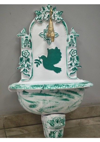 FS-911 Küçük Yeşil Alüminyum Bahçe Çeşmesi modelleri