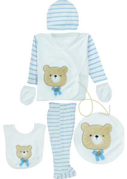 Erkek Bebek Yeni Doğan Seti 10 Lu Hastane Çıkışı 0-3 Aylık %100 Doğal Pamuk OPEB25BBLMOD30 modelleri