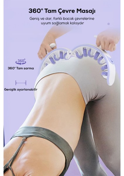 Alfagift Anti-Selülit Masaj Aleti | 360° Tam Sarma | Bacak, Kalça, Kol ve Bel Bölgesi Için