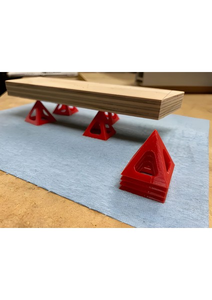 3D Baskı Boya Kurutma Standı Piramidi 10'lu | Kuruma Aparatı | Iz Bırakmaz Destek indirimleri