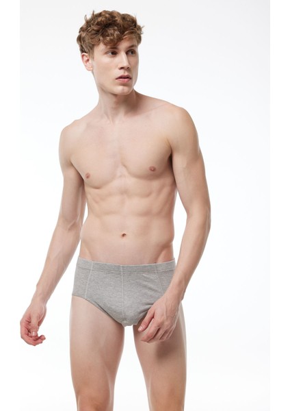 Erkek Siyah Beyaz Gri 5 Li Paket Modal Slip Külot 5M053
