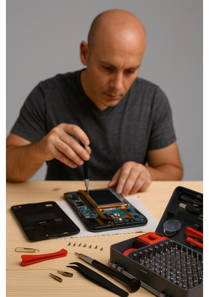 108 Parça Manyetik Hassas Tornavida Seti Telefon, Tablet, Kamera ve Elektronik Cihaz Tamiri Için Profesyonel Onarım Kiti modelleri