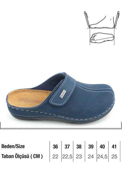 Feıchtıngen Kadın Yazlık Iç Taban Hakiki Deri Tek Cırtlı Ayarlanabilir Rahat Taban Günlük Terlik fiyatları