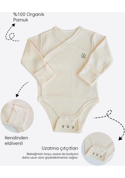 Organik New Basic Uzayan Kruvaze Uzun Kol Body Natural