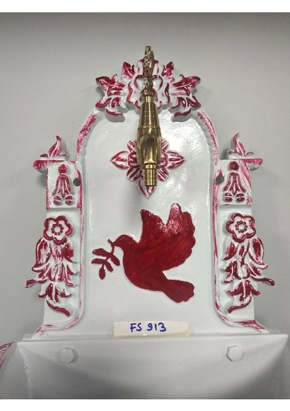 FS-913 Küçük Kırmızı Alüminyum Bahçe Çeşmesi indirimleri